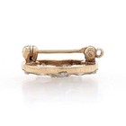 Yellow Gold Order Of The Eastern Star Lapel Pin 14k Synthetic Stones Masonic Oes