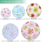 5 Pieces Bowl Covers Reusable  5 Size Elastic Cloth Daisy