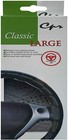 Classic Grip Synthetic Leather Old School Wrap Steering Wheel Cover Grey - 16in
