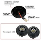2x Led License Plate Light Rear Bumper Tag Assembly Lamp For Ford F150 F250 F350