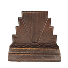 Rare Antique Art Deco Skyscraper Cast Iron Metal Bookends Bradley   Hubbard  