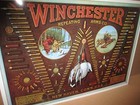 Winchester - Bullet Board -giant Sign -dated 1974-pics- Horse   Trapper   Indian