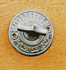 Antique Victorian Brass Mechanical Doorbell   Fancy Bronze  turn  Twist C1874
