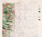 1892 Black Hills - South Dakota Map Custer - Pennington County Original