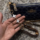 Coach Signature Teri Denim Blue Presbyopia Shoulder crossbody Bag