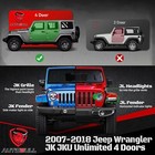 6  Drop Running Boards For 2007-2018 Jeep Wrangler Jk 4 Door Side Step Nerf Bars