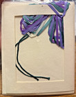 Janlynn Ribbon Embroidery Beginner Kit Violets Notecard  00-160 Nip 4  By 5 