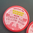 Waffle House Valentines Day Pin Button Set 2 Meet Me Under The Yellow Sign Red