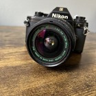 Nikon Em 35mm Slr Vintage Film Camera - Tested - Missing Battery Cap