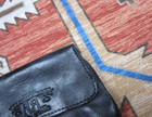 Rrl Double Rl Black Leather Card Holder Key Case With Rl Logo Wallet