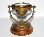 Brass Nautical Gimbal Compass Vintage Ship s Binnacle Gimballed Compass