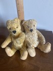 Lot 2 Vtg Antique Steiff  10    Mohair Teddy Bears Fully Jointed  No Id So Cute