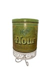 Vtg 4-pc Ballonoff Nesting Canister Set Green Tin Flour Sugar Coffee Tea 1970 s