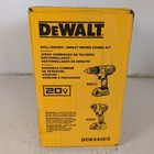 Dewalt Dck240c2 20v Max    Cordless Drill driver   Impact Driver 2-tool Combo Kit
