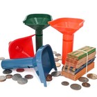 150 Assorted Flat Striped Coin Wrappers   4 Coin Sorters Tubes  Color-coded Coin