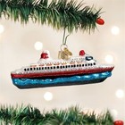 Old World Christmas Glass Blown Ornament For Christmas Tree  Cruise Ship