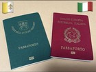 Italian And Vatican City Government Senior Official Passport Passport Memo Pad  