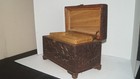 Beautiful Antique Nautical Sail Boats Ships Wood Storage Chest 10 t X 15 l -nice