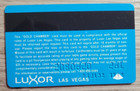 Luxor Las Vegas Casino Slot Card