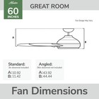 Hunter Fan 60 Inch Premier Bronze Outdoor Ceiling Fan With 3 Blades And No Light