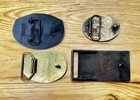 Vintage Fred Jones Ford   Belt Buckles Brass Silver And Gold Tones Americana