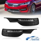Pair Fog Lights Lamps For 2016-2017 Honda Accord Sedan 4dr Led W cover Wiring