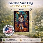 Caroline s Treasures Sheltie Witchy Halloween Garden Flag Dac1533gf