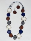Handmade Tagua Nut Set Necklace And Earrings