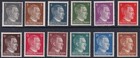 Stamp Germany Mi 781-98 Sc 506-23 1941 Ww2 Third Reich Ah Head Hitler Set Mnh