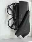 Gucci Women   s Black Full Rim Plastic Eyeglasses Frames Solid Designer Logo