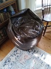 Vintage 1970   s Dark Brown Bean Bag Chair