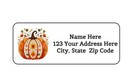 30 Floral Pumpkin Halloween Personalized Return Address Labels 1 In X 2 625 In