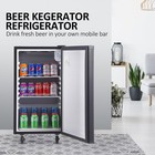 Beer Kegerator  Single Tap Draft Beer Dispenser  Full Size Stainless Steel Ke   