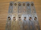 Large Lot  12 Brass  ceylon  Door Plates  as Found 