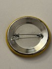 Vintage  Anheuser Busch Beer Working Safely Yellow Button Pin  Av2s