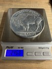 2 Buffalo Nickel 3  Metal Paperweights Coasters Set Pair 1913 S Hobo Coin Design