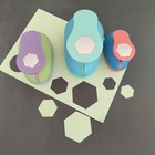 Hexagon   For Crafts Hole Puncher Punches Tool 25mm 33mm 50mm Card Making1563