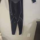 Aqua Lung Wet Suit Women   s Size 8 3mm Black Floral Pattern Long Scuba Gear Swim