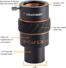 1 25 Inch X-cel Lx 3x Barlow Lens  Black