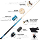58 Inch 19oz 20oz Maple Billiard Stick Pool Cue Set 13mm Tip  Hardwood Canadian 