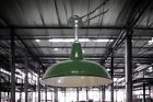 1-1940s Goodrich 16  Porcelain Industrial Green Barn Light Vintage Gas Station A