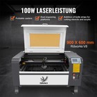 New Laser Engraver 100w Co2 Laser Engraving Machine 90x60cm Laser Cutting Ruida