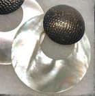 Gorgeous Pair Of Vintage Silver And Abalone Shell Earrings