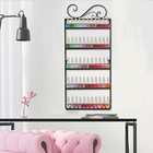 5-tiers Nail Polish Display Wall Mount Metal Organizer Shelf Makeup Holder Rack