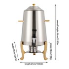 Hot Beverage Dispenser Coffee Chafer Stainless Steel Hot Drink Tea Dispenser 13l