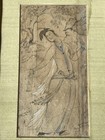 Sadm - Indo Persian Antique Reproduction Print Miniature Young Woman Cup Bearer