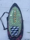 Victoria Skimboard Grommet Fish Tail 47   x21 5    Red And Green W  Grip Pads   Bag