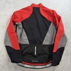 Pearl Izumi Cycling Jacket Mens Large Black Red Elite Softshell Reflective Warm