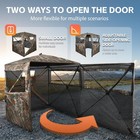 Hunting Blind 2 3 Person 360 Degree See Through Double Door Ground Blind Hunting