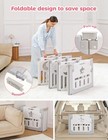 14-panel Foldable Baby Playpen Adjustable Portable Play Area With Safety Gate